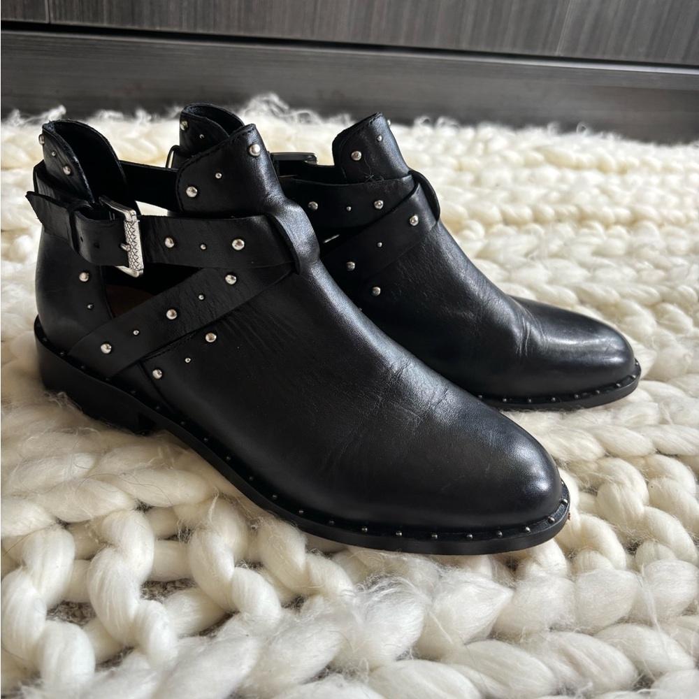 Halogen studded booties